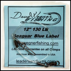 12" 130lb Seaguar Blue Label & Stay-Loc Snap